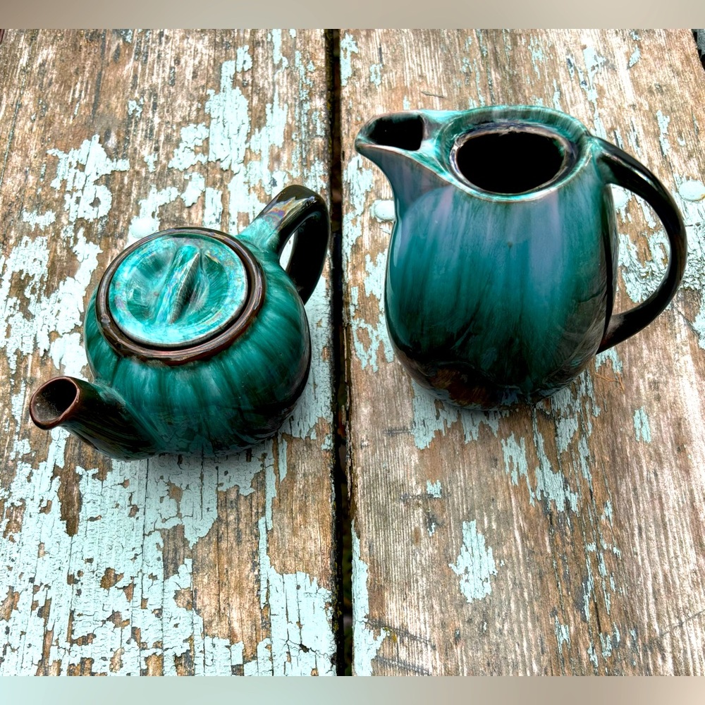 Blue Mountain Pottery Pitcher and Teapot